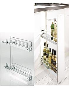 BASE CABINET PULL OUT FOR TOWEL AND DETERGENTS / SPICE AND OIL BOTTLES / BAKING TRAYS AND CHOPPING BOARDS