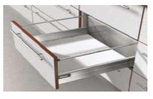 TANDEMBOX PLUS D-HEIGHT GREY STANDARD DRAWER WITH A WEIGHT CAPACITY: 30 Kg FOR A NOMINAL LENGTH OF450mm