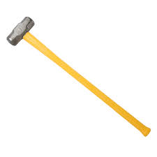 Sharp Sledge hammer 1lbs (500-600gms) with wooden polish handle
