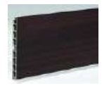 DOUBLE EXTRUSION COVERED PVC PLINTHS WITH BLACK PAPER,HEIGHT 100 MM LENGTH 4MTR. FINISH: BLACK
