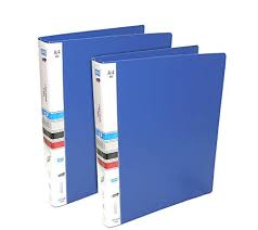 EPAL Ring Binder File, 2D A4 Size Tough & Durable A4 Size Ring Binder Box Board File (Blue) -4pk