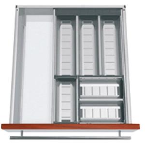 ZSI.550BI3 TANDEMBOX ORGA-LINE stainless steel container set, Nominal Length: 550 mm, width: 280 mm, Height: 64.2 mm