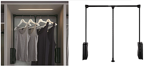 Softclose Wardrobe lift, Steel 8kg