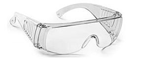 OVER SPECT GOGGLES/VISITOR GOGGLES CLEAR LENSE UNCOATED