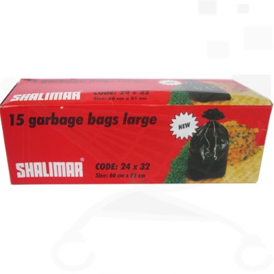 GARBAGE BAG - BLACK 19X21