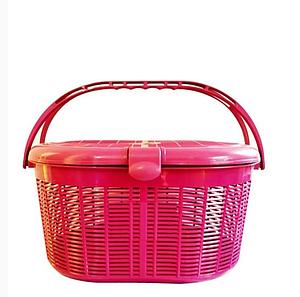 CADDY BASKET WITH HANDLE - RED